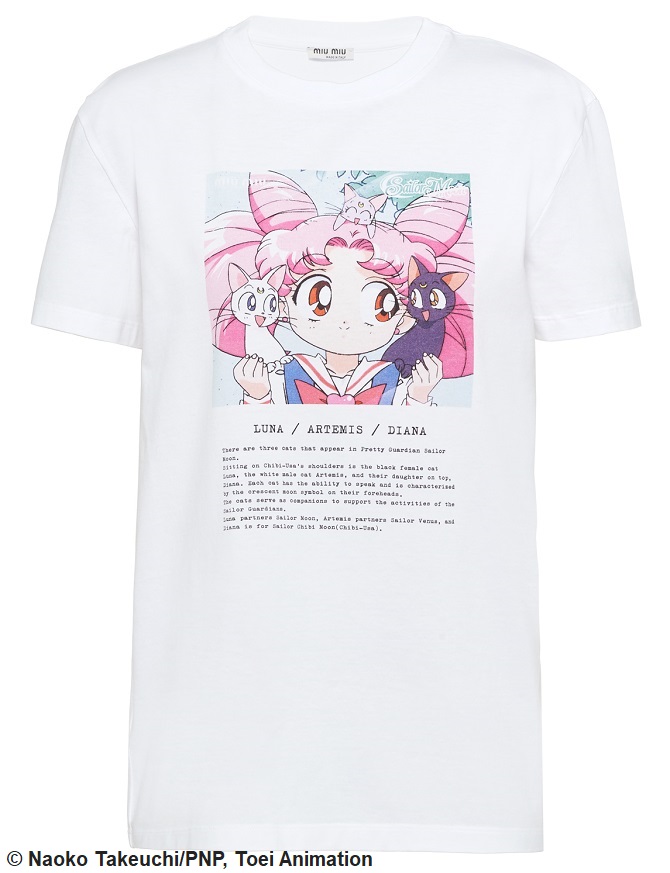 MIU MIU FAMOUS CATS - Pretty Guardian Sailor Moon T-shirt：美少女